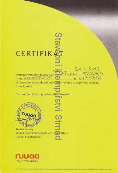 certifikát